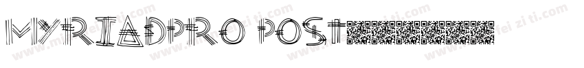 myriadpro post字体转换